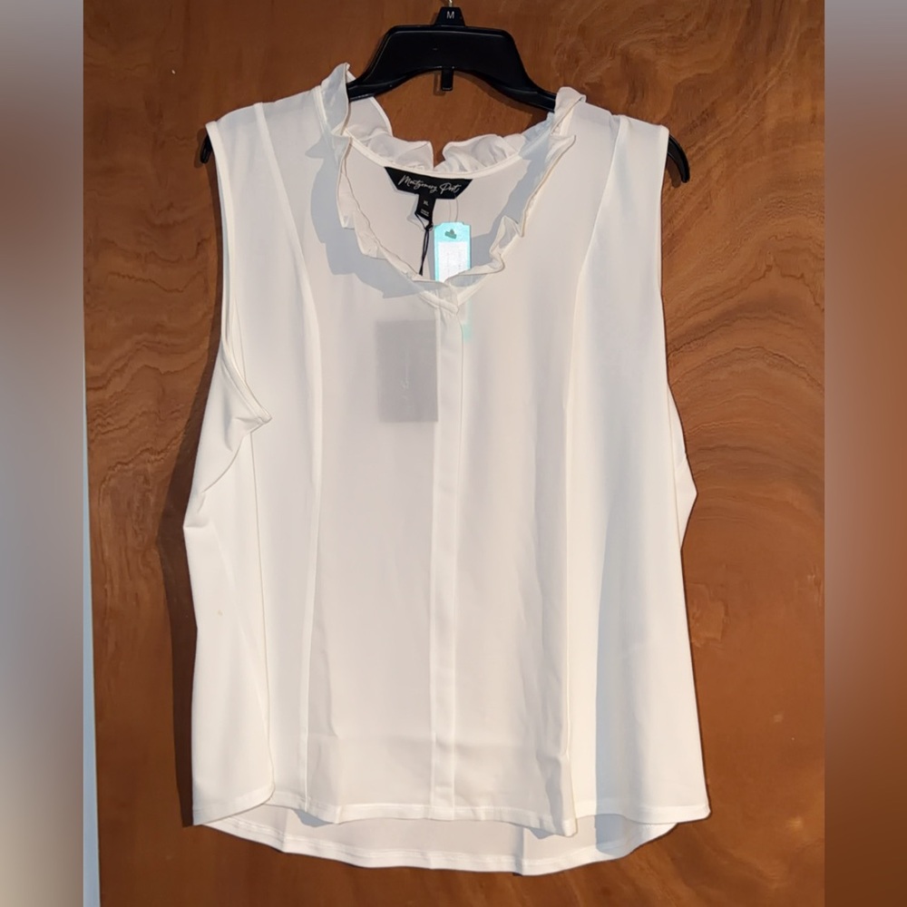 Chic Cream Ruffled Blouse